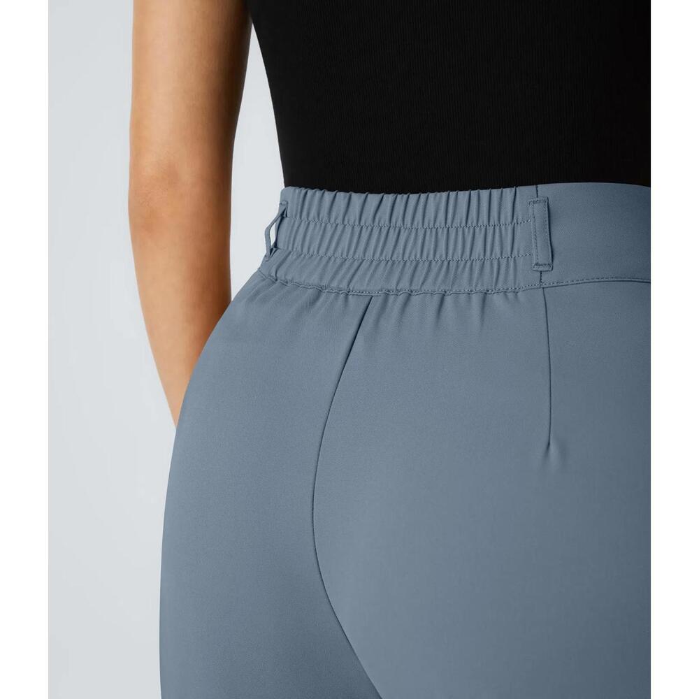 NWT Halara Flex High Waisted Shirred Straight Leg Work Pants Size Medium Petite - Picture 4 of 6